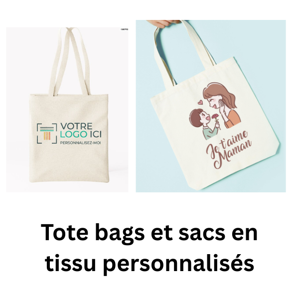 Tote bags personnalisés en tissu